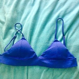 Midori bikinis chloe top size medium, ocean blue